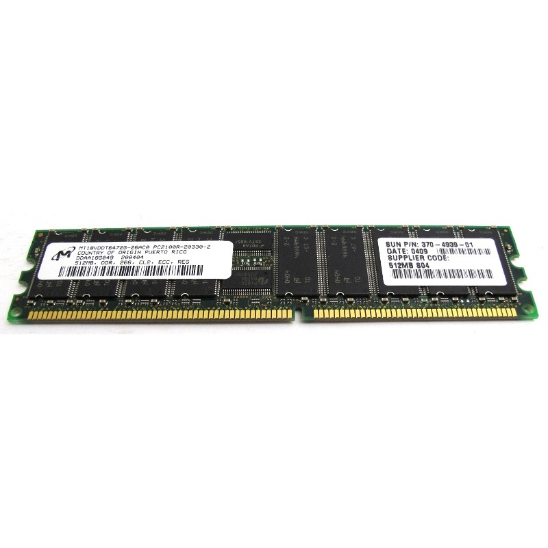 Sun X7403A 1GB (2x 512MB) Memory Kit 370-4939 ECC