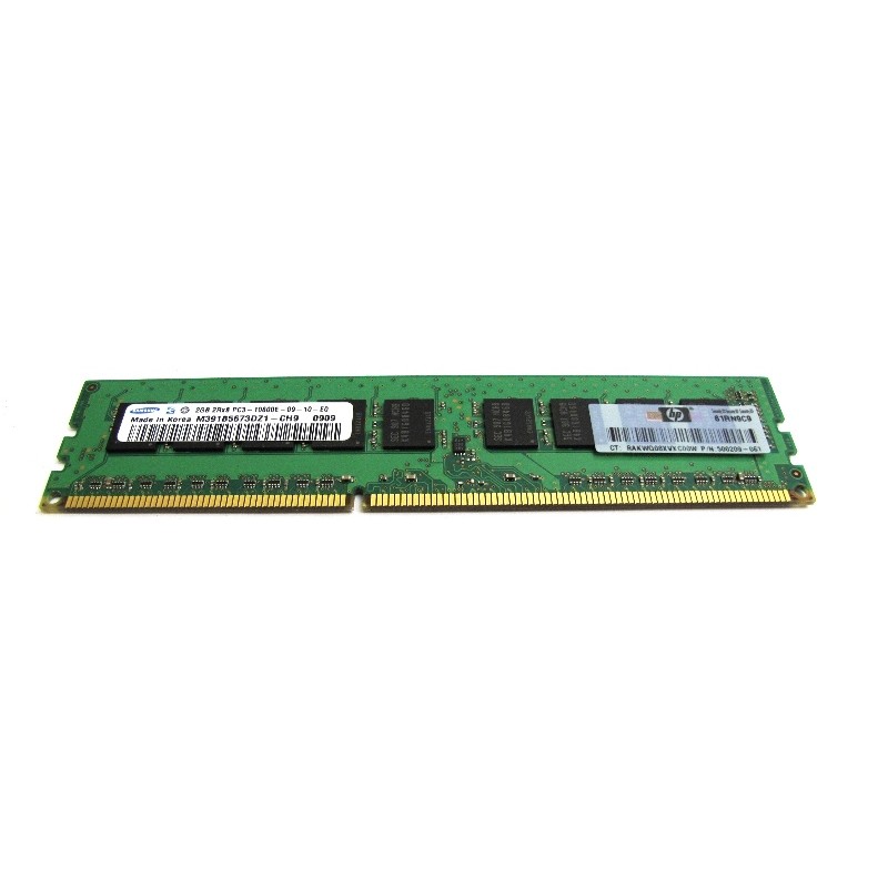 Mémoire 2Gb PC3-10600E DDR3 ECC HP 500209-061 Samsung M391B5673DZ1-CH9 