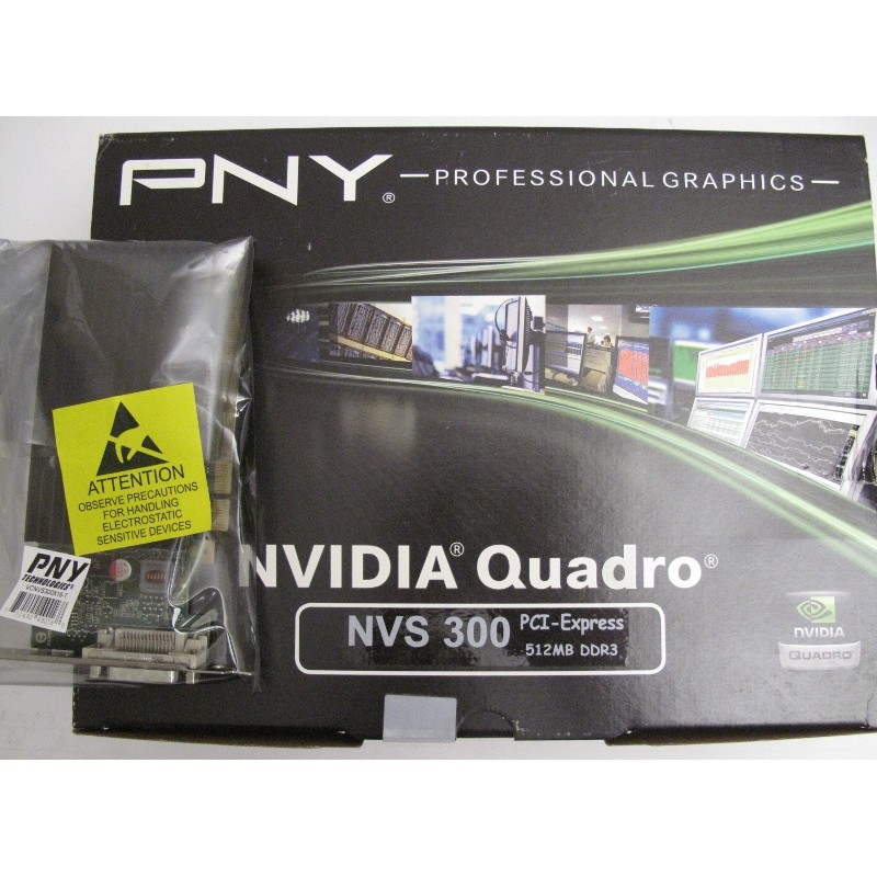 NVIDIA Quadro NVS300 512Mb DDR3 PCIe avec cable 2xDisplay Port