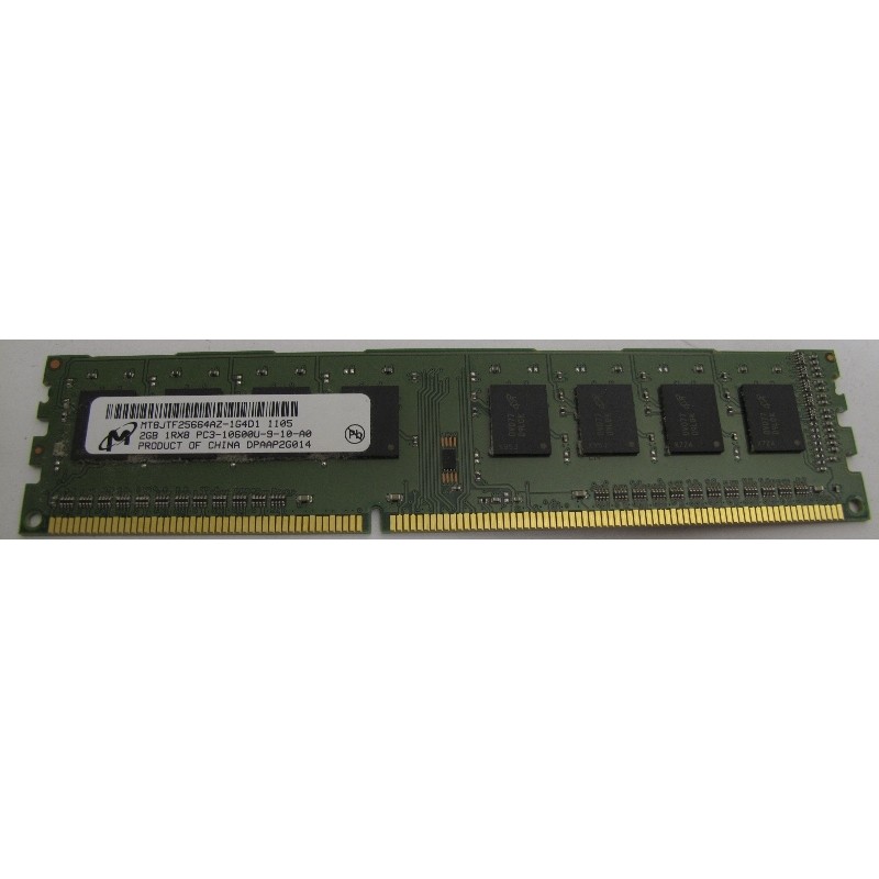 Mémoire MICRON MT8JTF25664AZ-1G4D1 2GB DDR3 PC3-10600U Pc Bureau