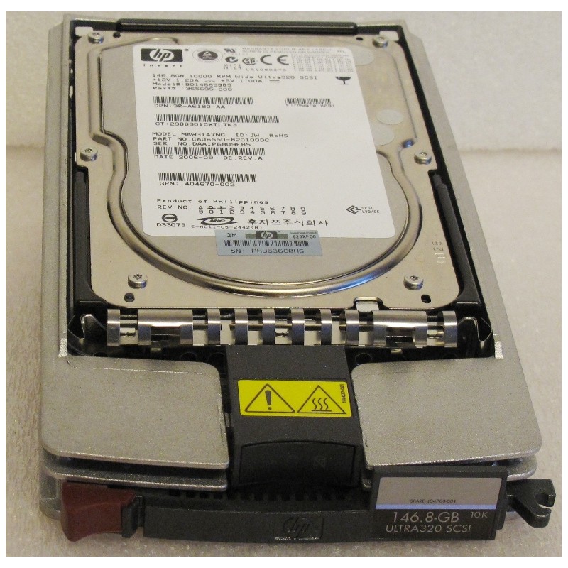 Disque HP 365695-008 146Gb SCSI 10K 3.5"